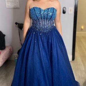 Navy blue camille quince dress